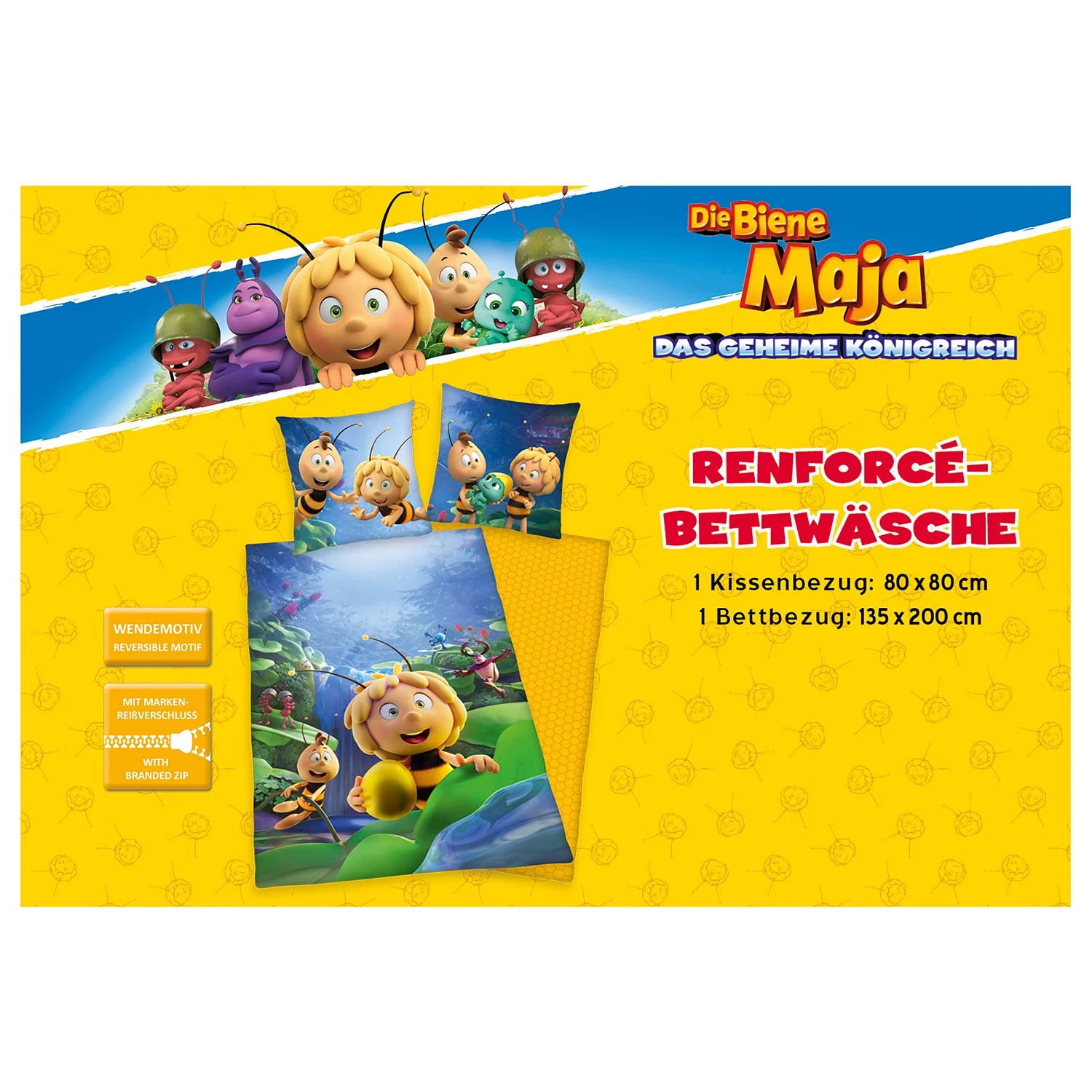 Herding Parure de lit Maya l’abeille - Coton - Multicolore 6 Herding Parure de lit Maya l’abeille - Coton - Multicolore – Image 6