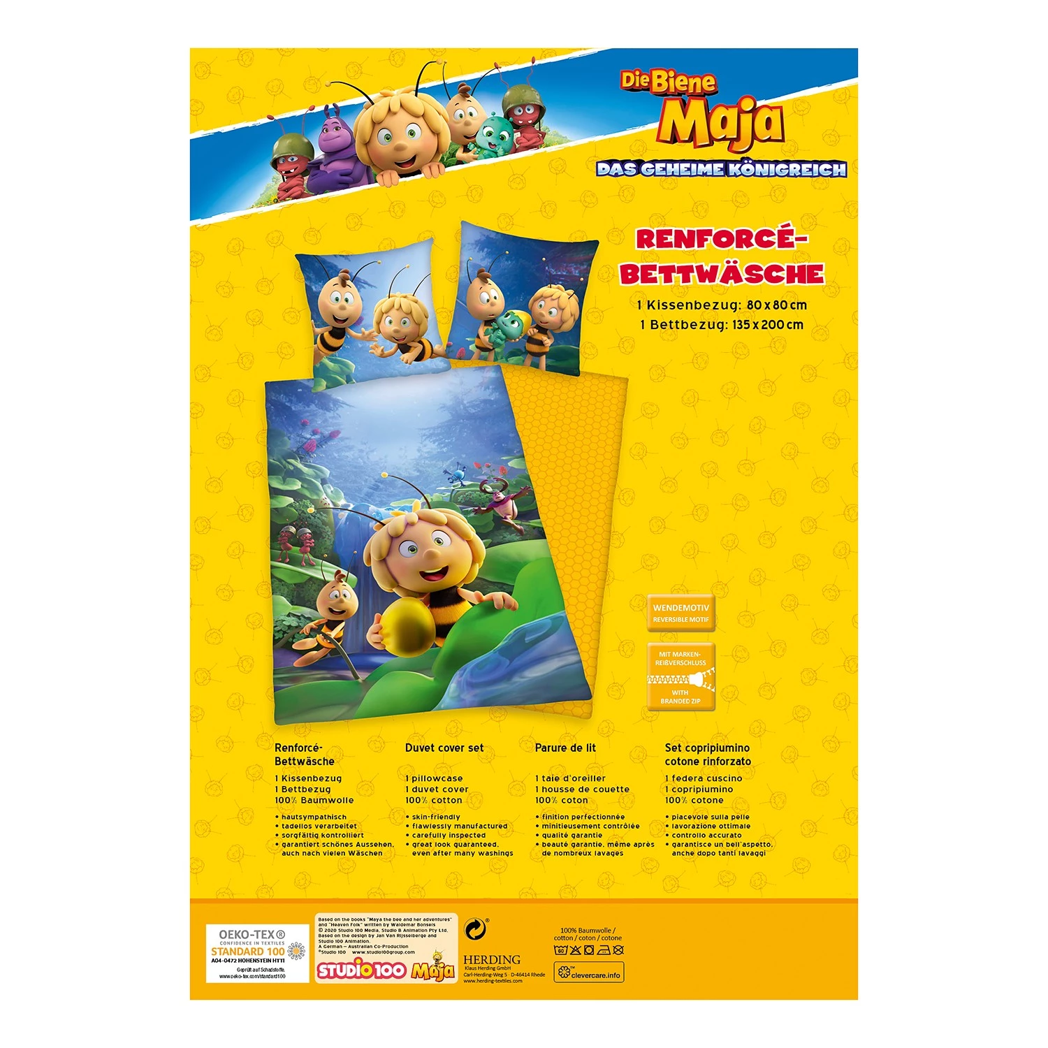 Herding Parure de lit Maya l’abeille - Coton - Multicolore 7 Herding Parure de lit Maya l’abeille - Coton - Multicolore – Image 7