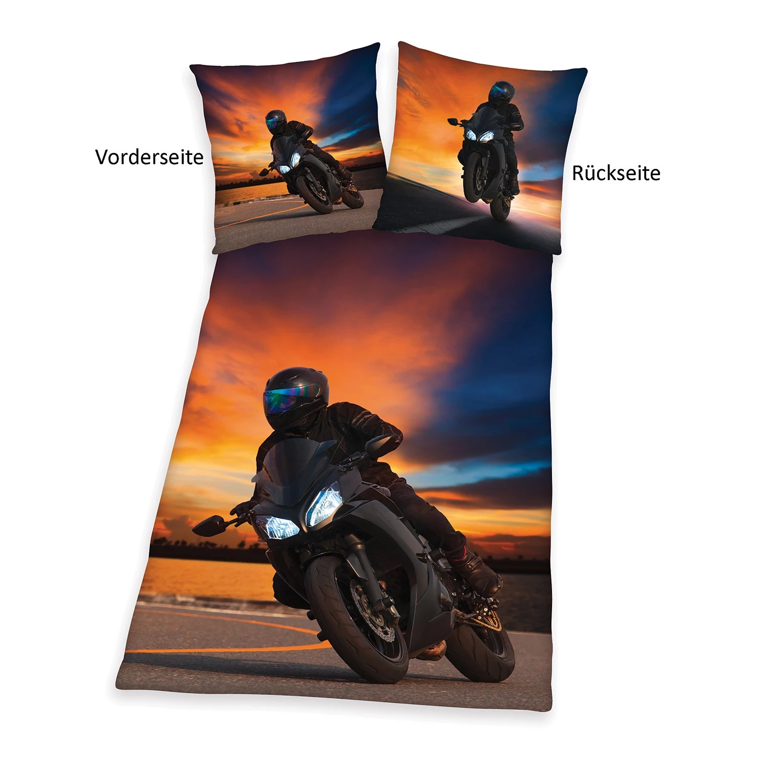 Herding Parure de lit Moto - Coton - Multicolore 5 Herding Parure de lit Moto - Coton - Multicolore – Image 5