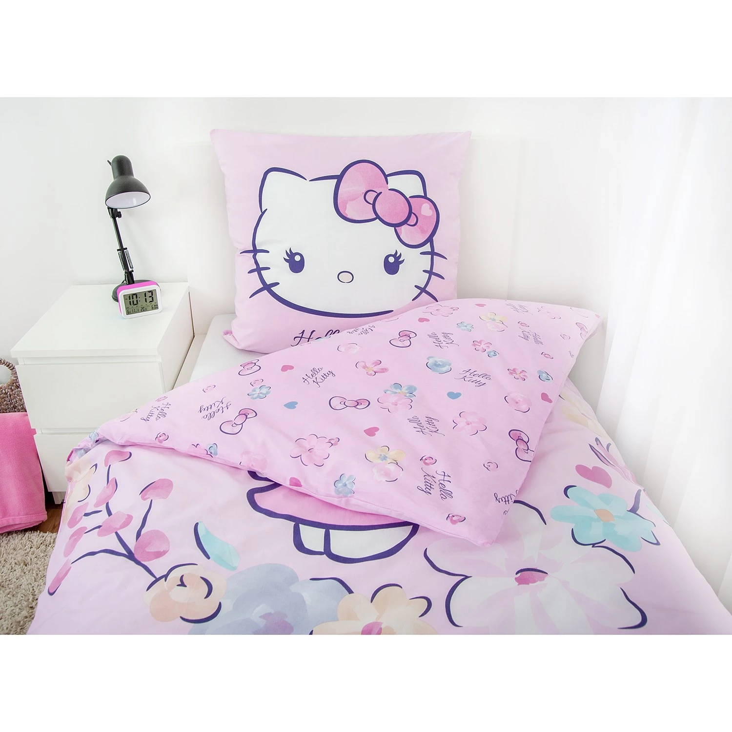 Herding Parure de lit Hello Kitty - Coton - Rose 3 Herding Parure de lit Hello Kitty - Coton - Rose – Image 3