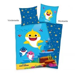 Herding Parure de lit Baby Shark - Coton - Bleu 11 Herding Parure de lit Baby Shark - Coton - Bleu -Équipements de jardin Soldes 1000248339 220719 030 DETAILS P000000001000248339