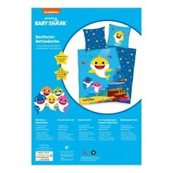 Herding Parure de lit Baby Shark - Coton - Bleu 12 Herding Parure de lit Baby Shark - Coton - Bleu -Équipements de jardin Soldes 1000248339 220719 040 DETAILS P000000001000248339