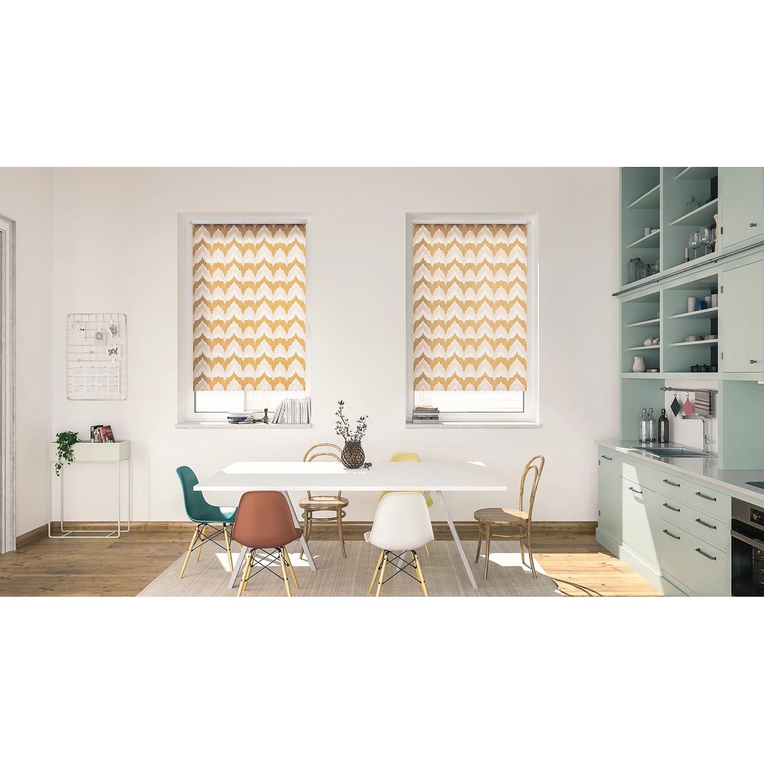 Lichtblick Store occultant sans perçage Zig Zag - Polyester - Jaune - 70 x 150 cm 2 Lichtblick Store occultant sans perçage Zig Zag - Polyester - Jaune - 70 x 150 cm – Image 2