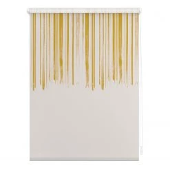 Lichtblick Store occultant sans perçage Honey - Polyester - Jaune - 80 x 150 cm