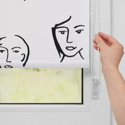 Lichtblick Store occultant sans perçage Faces - Polyester - Noir - 90 x 150 cm 9 Lichtblick Store occultant sans perçage Faces - Polyester - Noir - 90 x 150 cm -Équipements de jardin Soldes 1000267946 210528 14194300482 DETAILS P000000001000267946