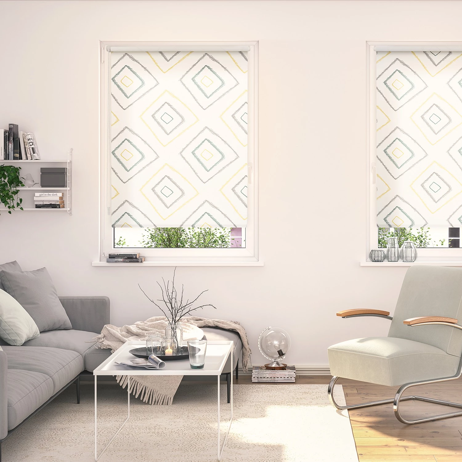 Lichtblick Store occultant Stripy Boho Rectangle - Polyester - Beige - 90 x 150 cm 3 Lichtblick Store occultant Stripy Boho Rectangle - Polyester - Beige - 90 x 150 cm – Image 3