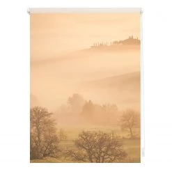 Lichtblick Store occultant sans perçage Toscane - Polyester - Orange / Marron - 45 x 150 cm