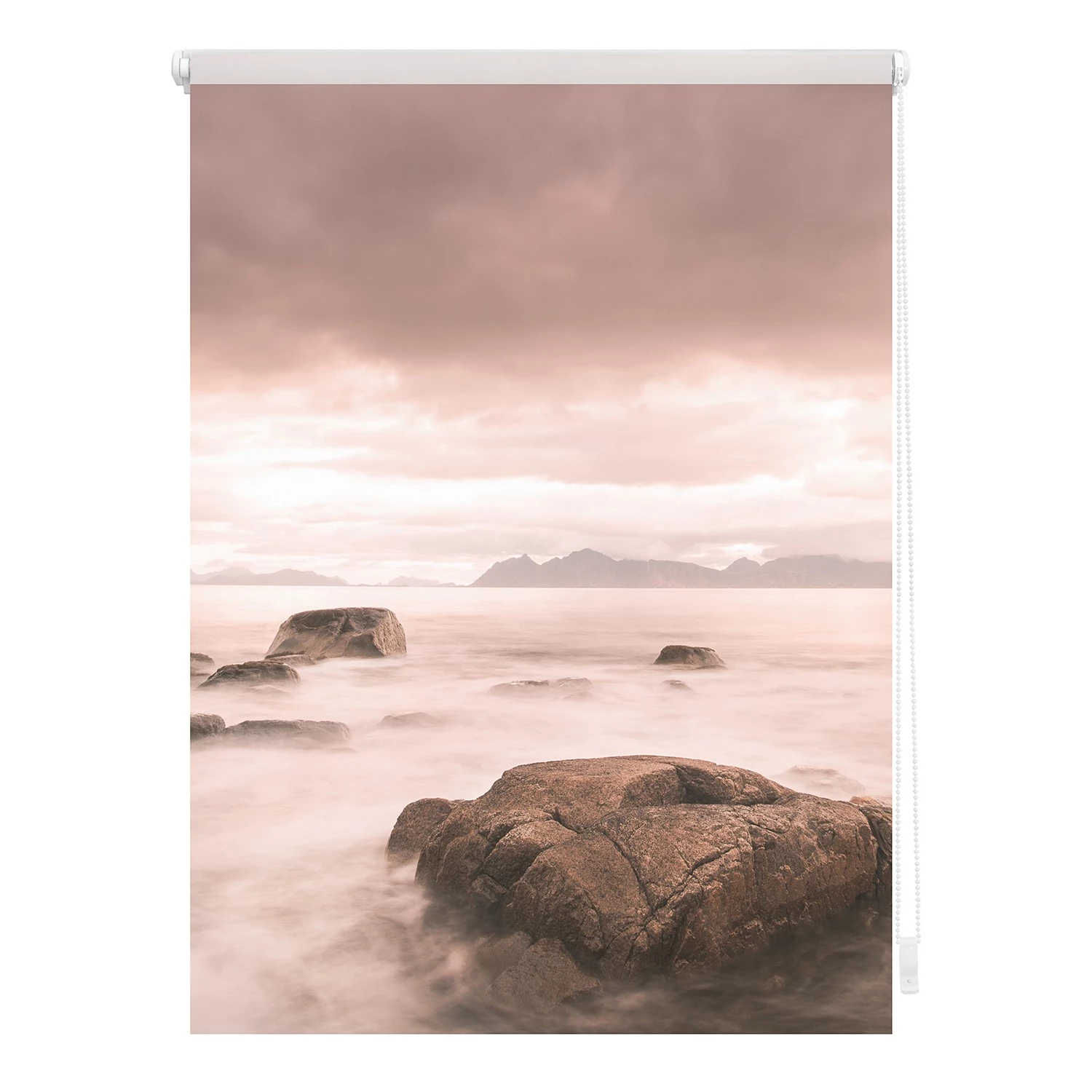 Lichtblick Store occultant sans perçage Stone - Polyester - Gris / Rouge - 70 x 150 cm 1 Lichtblick Store occultant sans perçage Stone - Polyester - Gris / Rouge - 70 x 150 cm