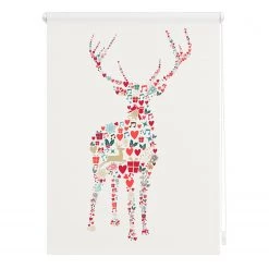 Lichtblick Store occultant sans perçage Renne - Polyester - Multicolore - 70 x 150 cm