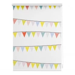 Lichtblick Store occultant sans perçage Guirlande - Polyester - Multicolore - 70 x 150 cm