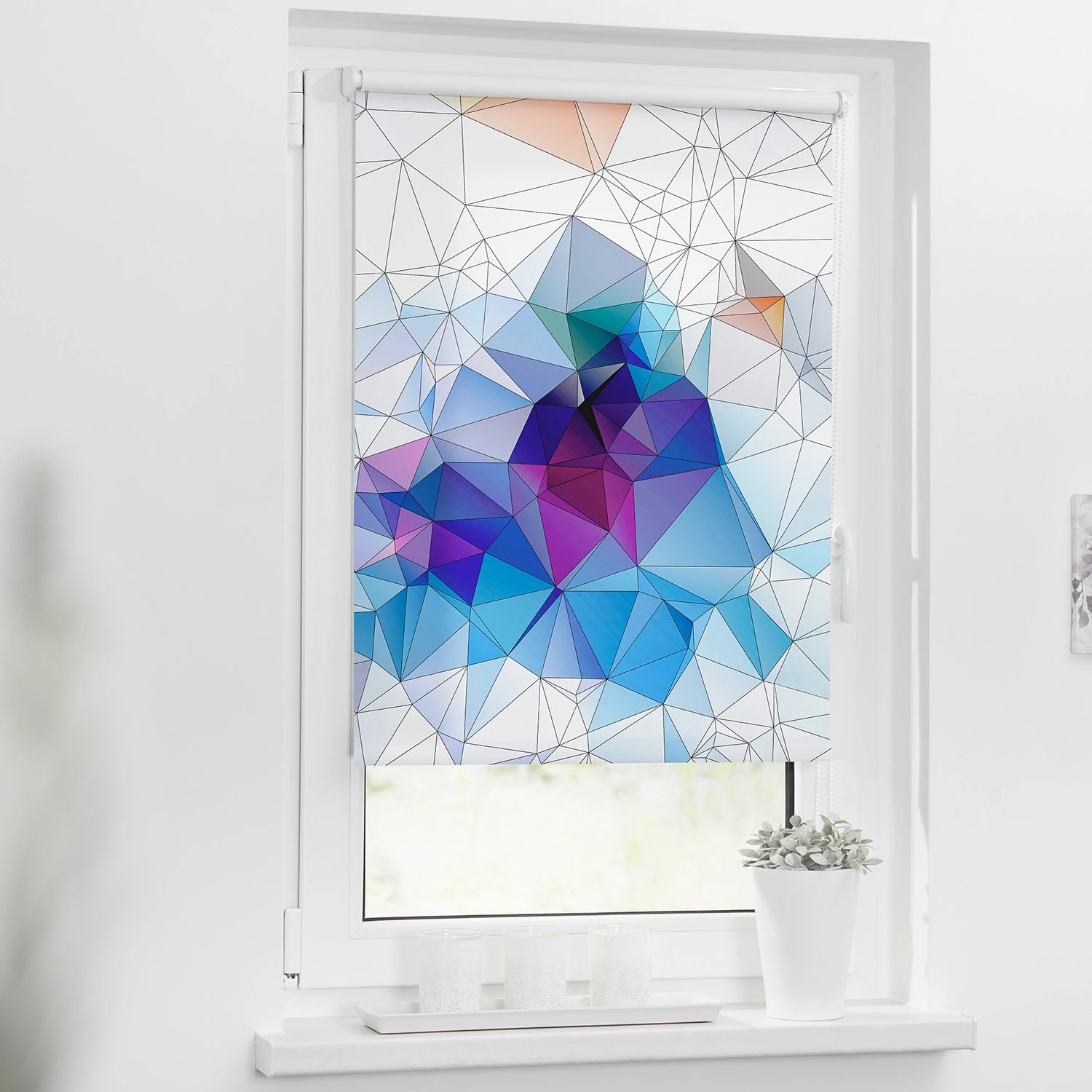 Lichtblick Store occultant sans perçage Grafik - Polyester - Multicolore - 80 x 150 cm 2 Lichtblick Store occultant sans perçage Grafik - Polyester - Multicolore - 80 x 150 cm – Image 2