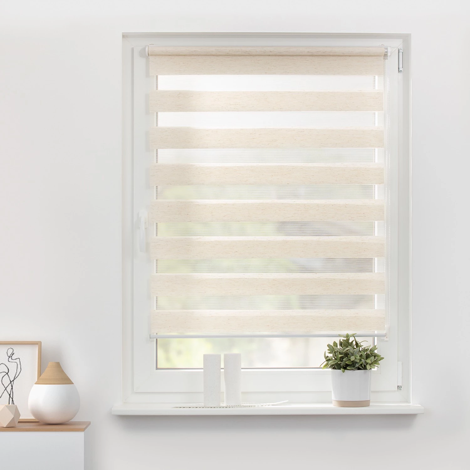 Lichtblick Store enrouleur sans perçage II - Polyester - Beige - 60 x 150 cm 2 Lichtblick Store enrouleur sans perçage II - Polyester - Beige - 60 x 150 cm – Image 2