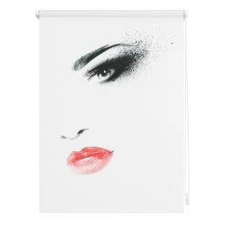 Lichtblick Store enrouleur sans perçage Face - Polyester - Noir - 80 x 150 cm