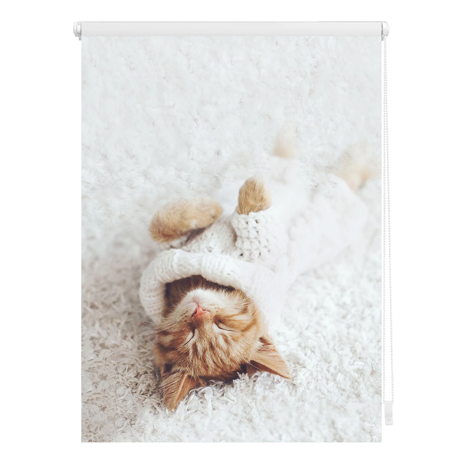 Lichtblick Store enrouleur sans perçage Sleepy Cat - Polyester - Blanc - 80 x 150 cm 1 Lichtblick Store enrouleur sans perçage Sleepy Cat - Polyester - Blanc - 80 x 150 cm