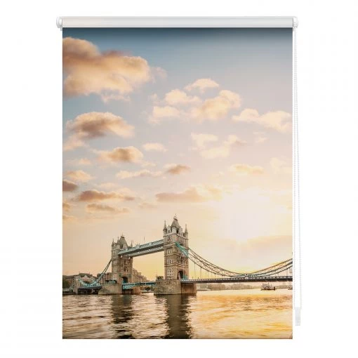 Lichtblick Store enrouleur sans perçage Towerbridge - Polyester - Rouge / Blanc - 45 x 150 cm -Équipements de jardin Soldes 1000268463 210526 13595500576 IMAGE P000000001000268463