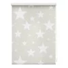 Lichtblick Store enrouleur sans perçage Étoiles II - Polyester - Beige - 120 x 150 cm