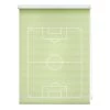 Lichtblick Store enrouleur sans perçage Football II - Polyester - Vert - 120 x 150 cm