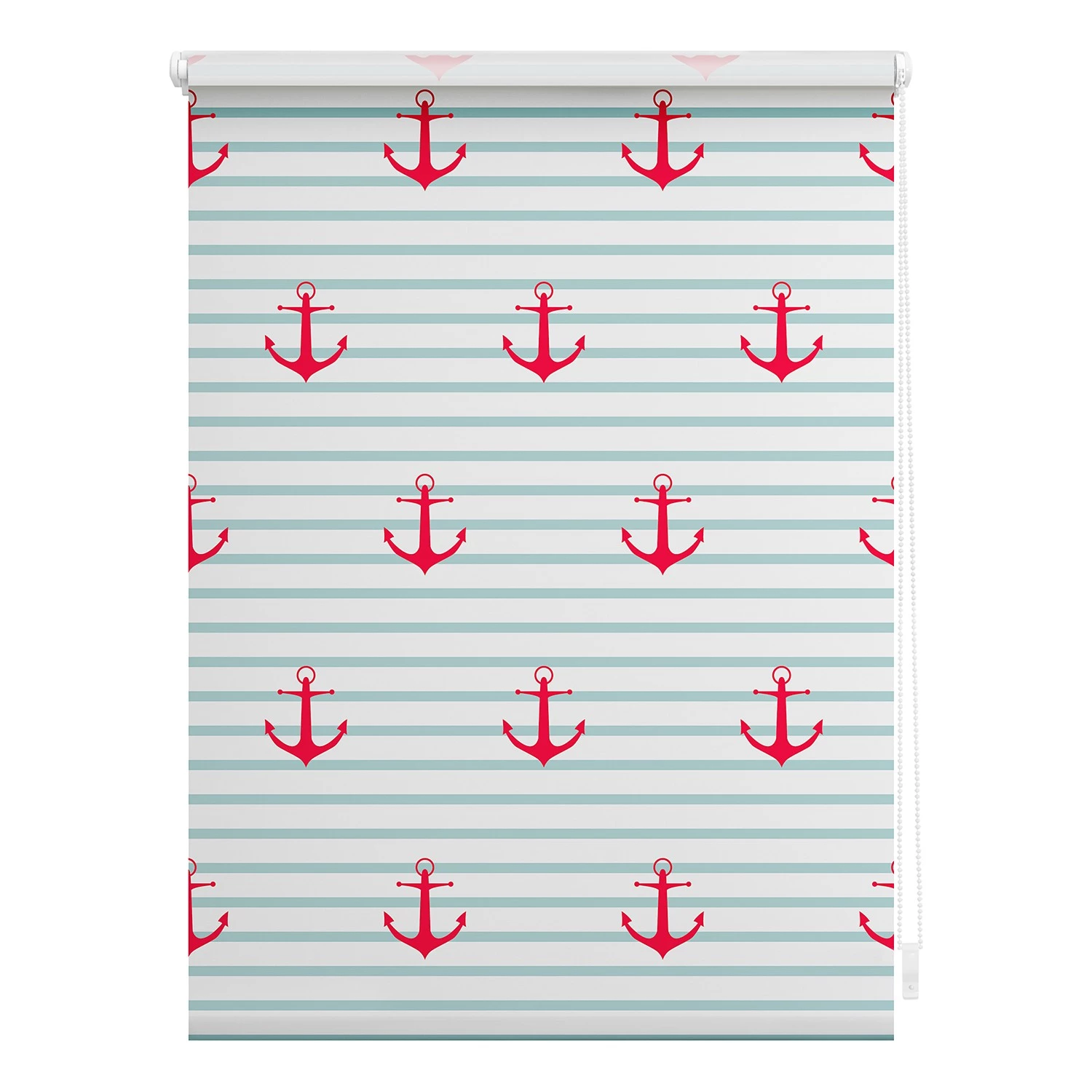 Lichtblick Store enrouleur double Ancre - Polyester - Turquoise / Rouge - 60 x 150 cm 1 Lichtblick Store enrouleur double Ancre - Polyester - Turquoise / Rouge - 60 x 150 cm