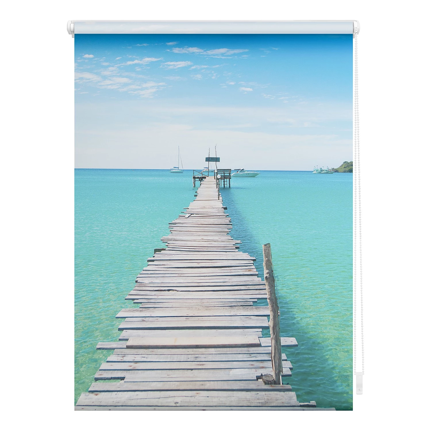 Lichtblick Store enrouleur sans perçage El Mar - Polyester - Bleu - 60 x 150 cm 1 Lichtblick Store enrouleur sans perçage El Mar - Polyester - Bleu - 60 x 150 cm