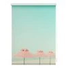 Lichtblick Store enrouleur sans perçage Parasol - Polyester - Turquoise/ Rose - 80 x 150 cm