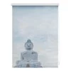 Lichtblick Store enrouleur sans perçage Buddha - Polyester - Bleu clair - 100 x 150 cm