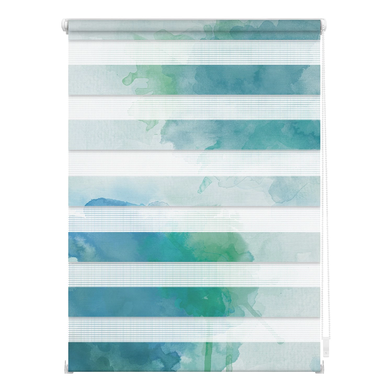 Lichtblick Store enrouleur double Aquarell - Polyester - Bleu / Vert - 80 x 150 cm 1 Lichtblick Store enrouleur double Aquarell - Polyester - Bleu / Vert - 80 x 150 cm