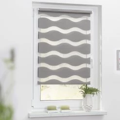 Lichtblick Store enrouleur double Vague - Polyester - Gris - 80 x 220 cm 9 Lichtblick Store enrouleur double Vague - Polyester - Gris - 80 x 220 cm -Équipements de jardin Soldes 1000269423 210728 17300503828 MOOD DETAILS P000000001000269423 mood