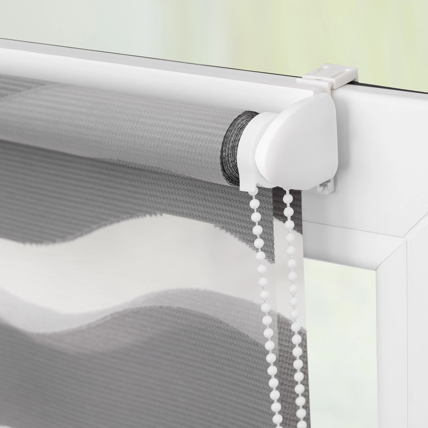 Lichtblick Store enrouleur double Vague - Polyester - Gris - 80 x 220 cm 5 Lichtblick Store enrouleur double Vague - Polyester - Gris - 80 x 220 cm – Image 5