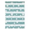 Lichtblick Store enrouleur double Étoiles - Polyester - Bleu pétrole - 60 x 150 cm