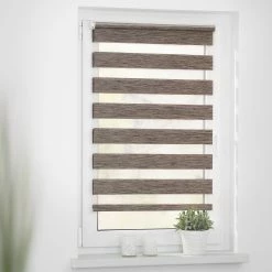 Lichtblick Store enrouleur double Moucheté - Polyester - Marron clair - 80 x 150 cm -Équipements de jardin Soldes 1000269446 210728 17293203789 MOOD DETAILS P000000001000269446 mood