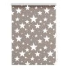 Lichtblick Store enrouleur sans perçage Étoiles II - Polyester - Beige - 120 x 150 cm