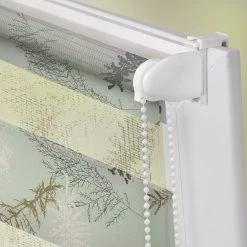 Lichtblick Store enrouleur double Fir Branches - Polyester - Vert - 45 x 150 cm -Équipements de jardin Soldes 1000269477 210728 17270603628 DETAILS P000000001000269477