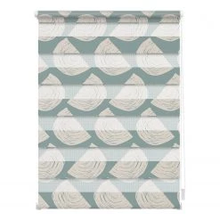 Lichtblick Store enrouleur double Moving Rainbow - Polyester - Vert - 70 x 150 cm