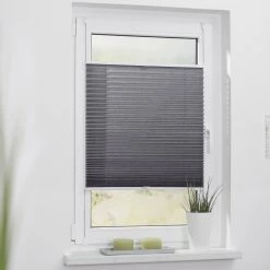 Lichtblick Store plissé sans perçage Colby - Polyester - Gris -Équipements de jardin Soldes 1000275871 210728 16400200518 MOOD DETAILS P000000001000275871 mood