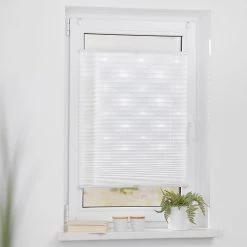 Lichtblick Store plissé sans perçage Soleil - Polyester - Blanc / Jaune soleil - 90 x 220 cm -Équipements de jardin Soldes 1000275922 210728 17392204454 MOOD DETAILS P000000001000275922 mood