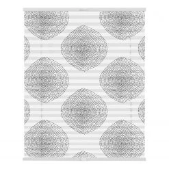 Lichtblick Store plissé sans perçage Stripy Drop - Polyester - Blanc - 60 x 130 cm