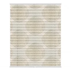 Lichtblick Store plissé sans perçage Stripy India - Polyester - Beige - 45 x 130 cm