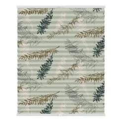 Lichtblick Store plissé sans perçage Fir Branches - Polyester - Vert - 60 x 130 cm