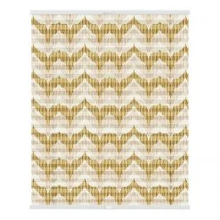 Lichtblick Store plissé sans perçage Boho Zig Zag - Polyester - Jaune - 90 x 130 cm