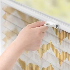 Lichtblick Store plissé sans perçage Boho Zig Zag - Polyester - Jaune - 90 x 130 cm -Équipements de jardin Soldes 1000275979 210728 16325300062 DETAILS P000000001000275979