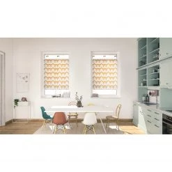 Lichtblick Store plissé sans perçage Boho Zig Zag - Polyester - Jaune - 90 x 130 cm -Équipements de jardin Soldes 1000275979 210728 16330400073 MOOD DETAILS P000000001000275979 mood