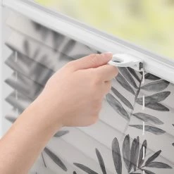 Lichtblick Store plissé sans perçage Aqua Floral - Polyester - Noir - 100 x 130 cm -Équipements de jardin Soldes 1000276004 210728 16420400649 DETAILS P000000001000276004