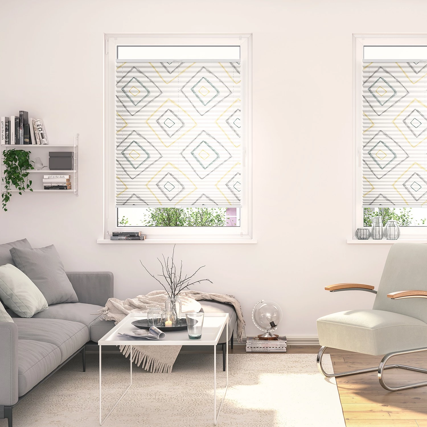 Lichtblick Store plissé sans perçage Boho Rectangle - Polyester - Beige - 100 x 130 cm 3 Lichtblick Store plissé sans perçage Boho Rectangle - Polyester - Beige - 100 x 130 cm – Image 3