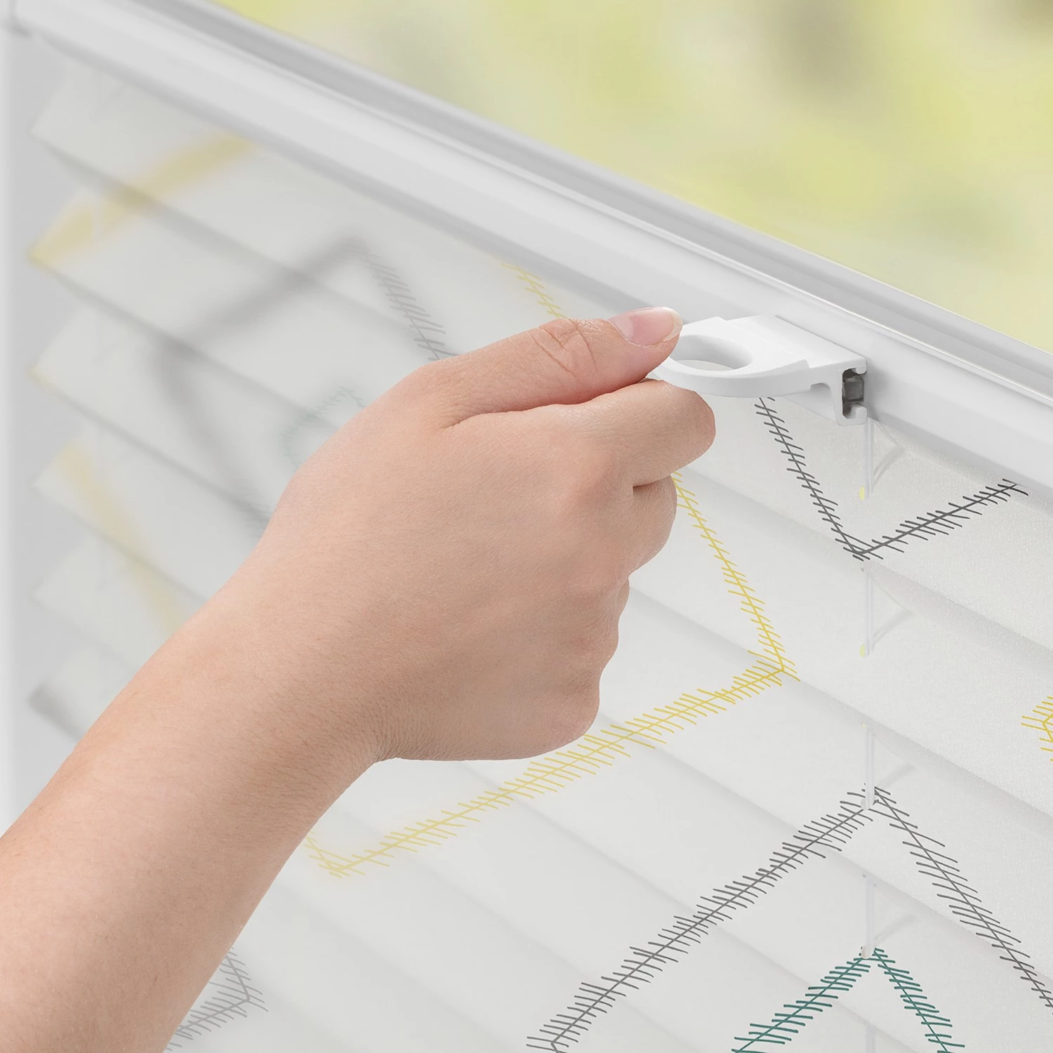 Lichtblick Store plissé sans perçage Boho Rectangle - Polyester - Beige - 100 x 130 cm 5 Lichtblick Store plissé sans perçage Boho Rectangle - Polyester - Beige - 100 x 130 cm – Image 5