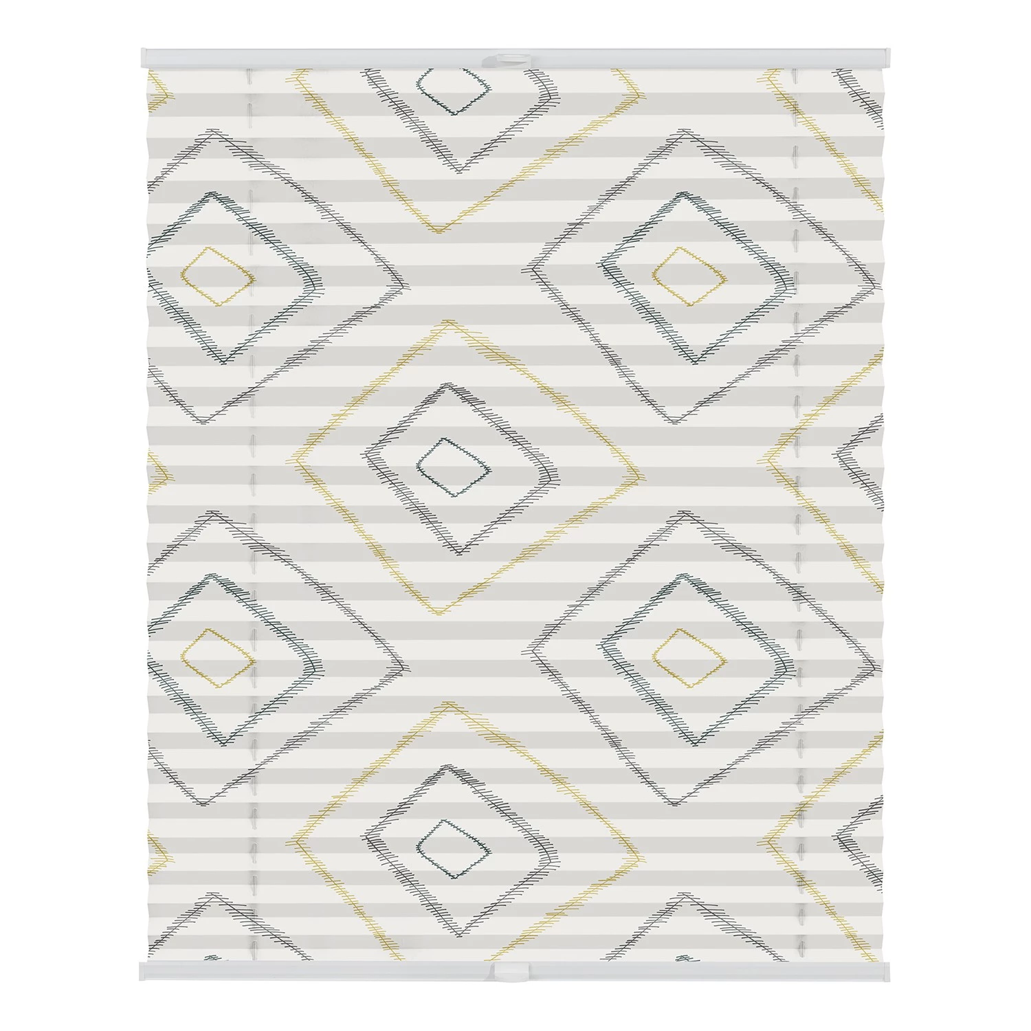 Lichtblick Store plissé sans perçage Boho Rectangle - Polyester - Beige - 100 x 130 cm 1 Lichtblick Store plissé sans perçage Boho Rectangle - Polyester - Beige - 100 x 130 cm