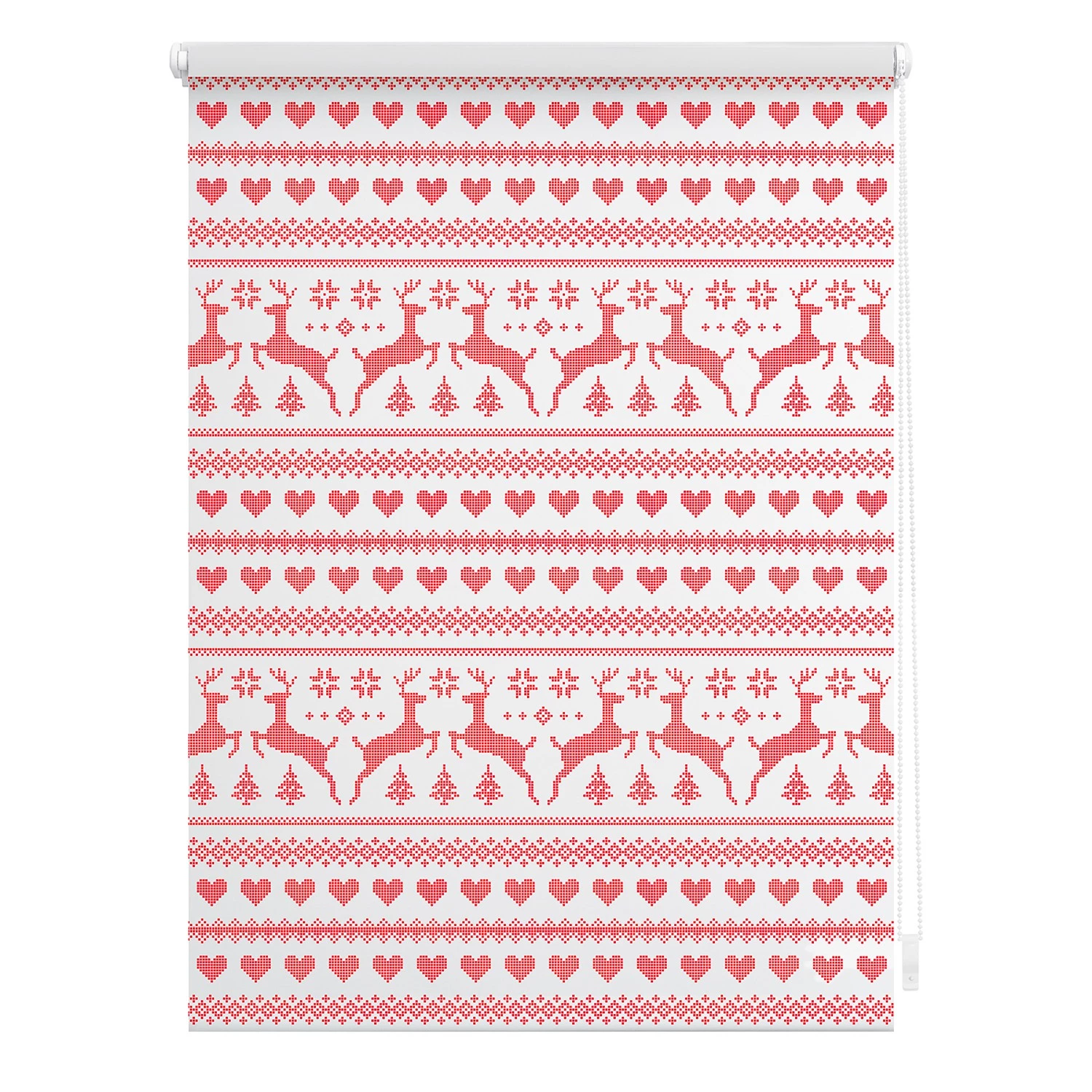 Lichtblick Store enrouleur Rennes - Polyester - Rouge / Blanc - 45 x 150 cm 1 Lichtblick Store enrouleur Rennes - Polyester - Rouge / Blanc - 45 x 150 cm