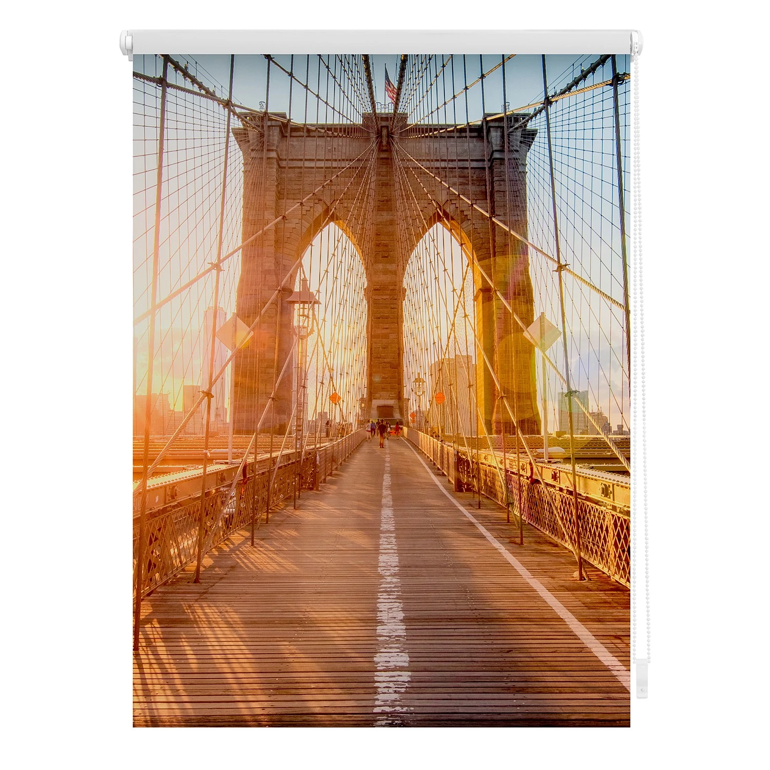 Lichtblick Store enrouleur Brooklyn Bridge - Polyester - Orange - 90 x 150 cm 1 Lichtblick Store enrouleur Brooklyn Bridge - Polyester - Orange - 90 x 150 cm