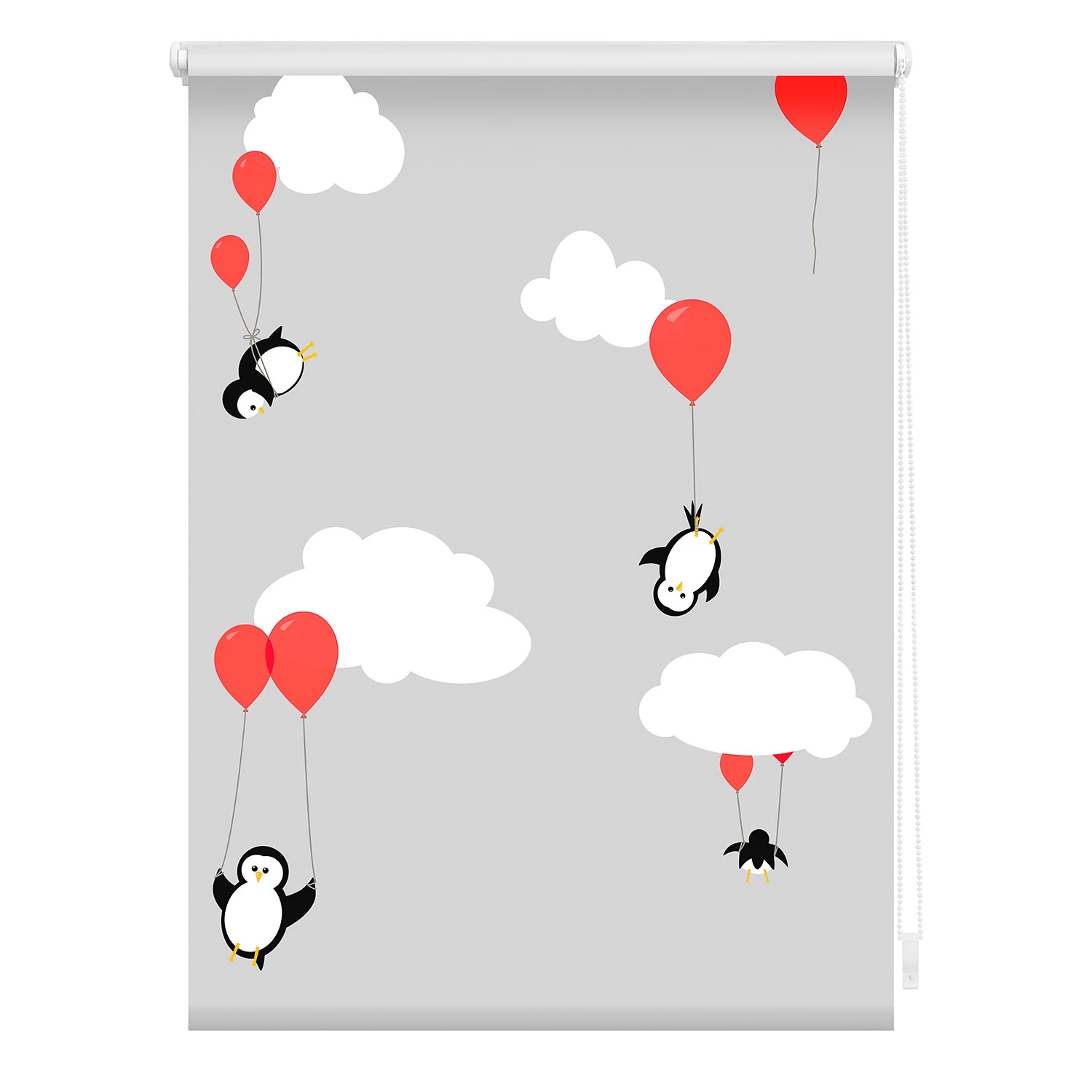 Lichtblick Store enrouleur sans perçage Pingouins - Polyester - Rouge - 70 x 150 cm 1 Lichtblick Store enrouleur sans perçage Pingouins - Polyester - Rouge - 70 x 150 cm