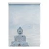 Lichtblick Store enrouleur sans perçage Buddha - Polyester - Bleu clair - 45 x 150 cm