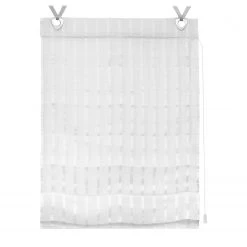 Lichtblick Store bateau avec crochets - Polyester - Blanc - 45 x 140 cm